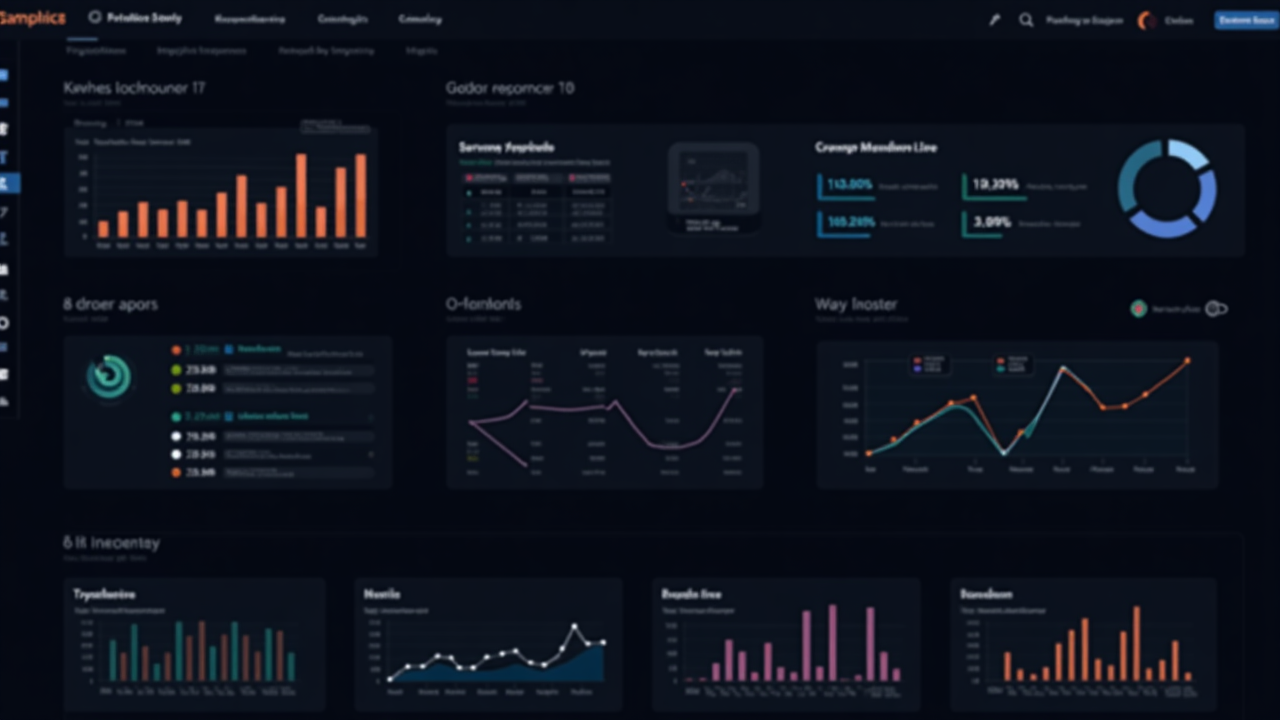Dashboard moderno con visualizzazioni dati avanzate